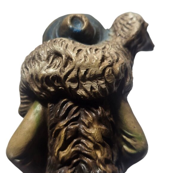 Vintage Shepherd Boy Carrying Lamb Religious Figurine Statue Nativity Piece - Picture 7 of 16